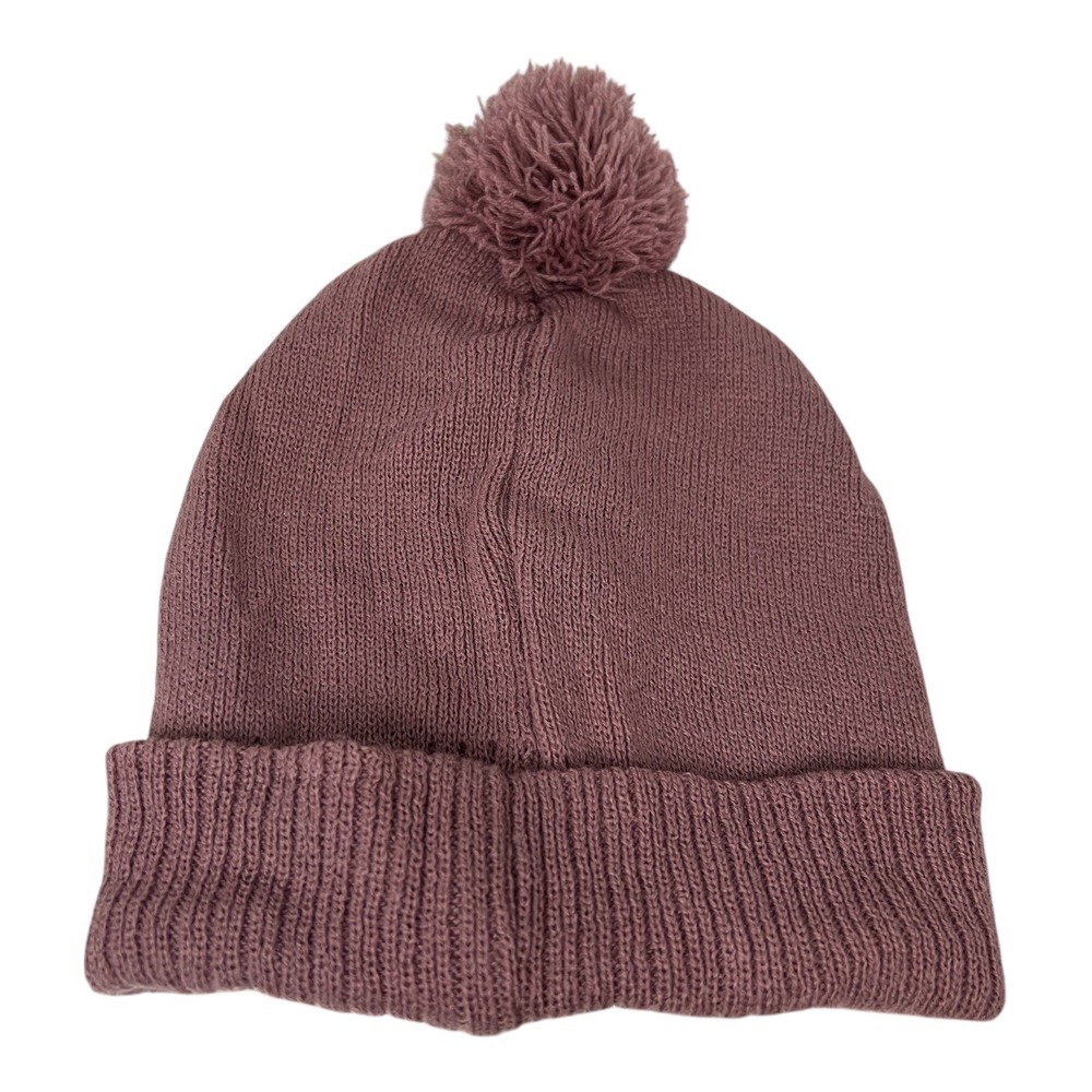 Disney Beanie Hat OSFM Pink Knit Pom Pom Adult One Size Fits‎ Most - Picture 2 of 4